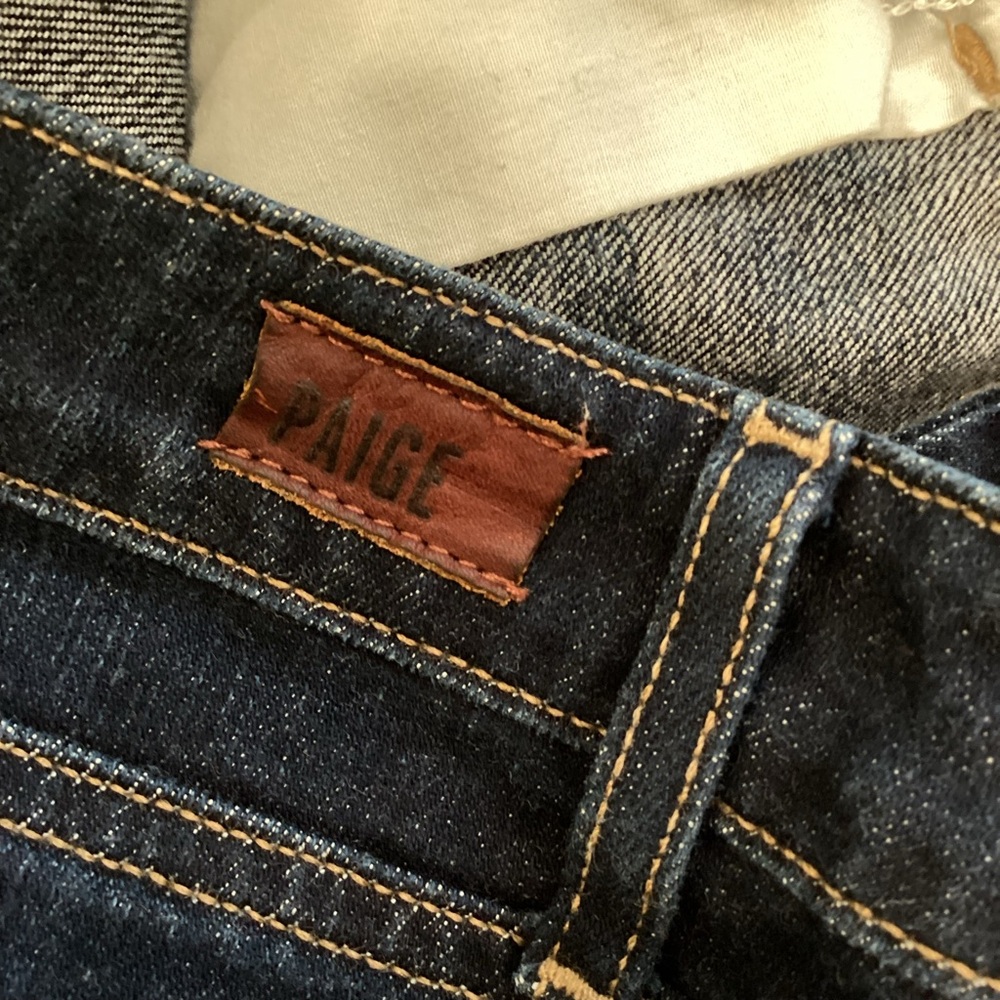 PAIGE Jean Shorts Jimmy Jimmy Size 27 Blue Denim - Picture 10 of 10